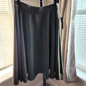High waisted skirt olive green